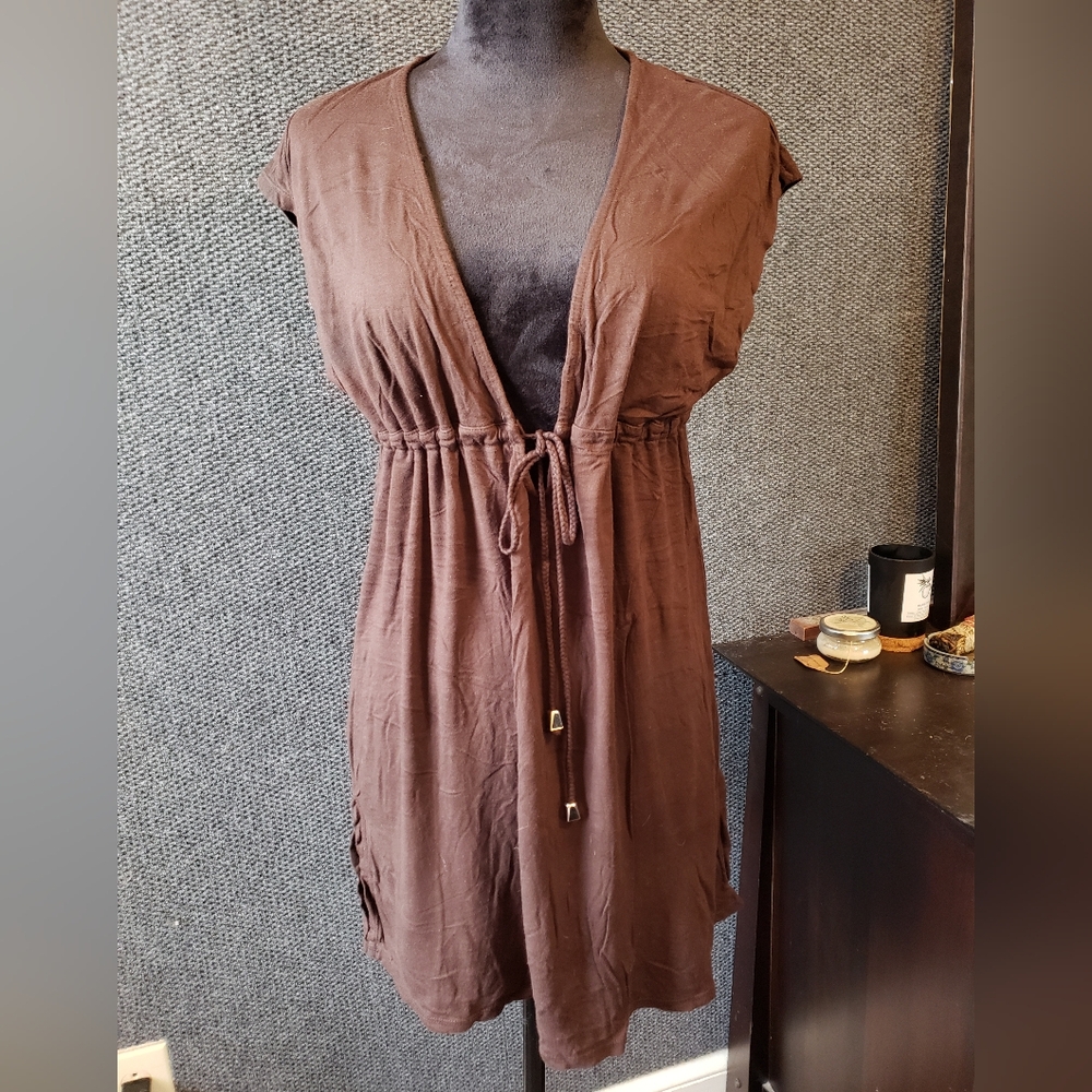 Merona Brown Swim Coverup